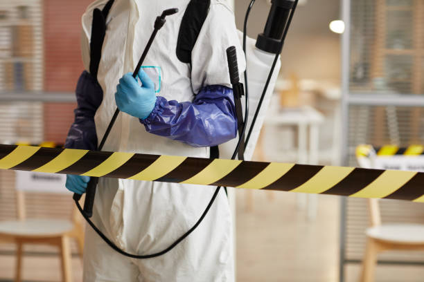 Professional Biohazard Cleanup technician working in Greenville, MI